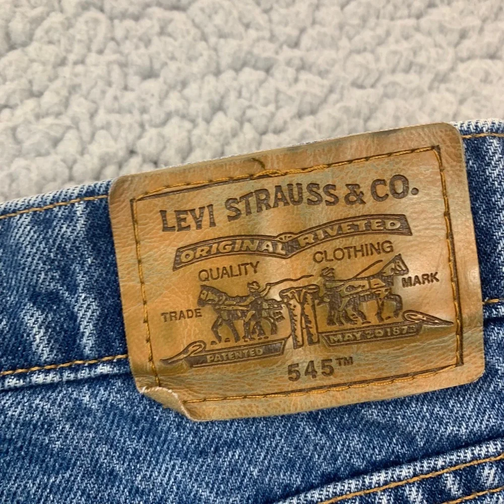 Vintage 1993 Levis 545 Jeans Mens 40x30 Blue Loose Fit Orange‎ Tab Cotton 90s